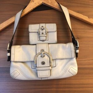 Coach handbag with matching wallet!